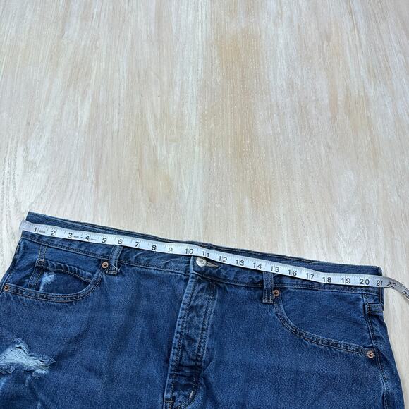 Old Navy High Rise Slouchy Straight Distressed Casual Denim Jeans Plus Size 18 - Picture 6 of 15